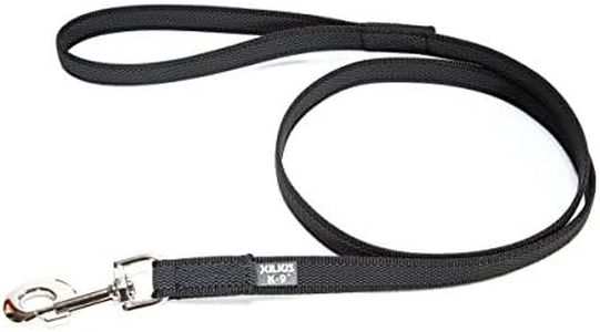 IDC Color & Gray gumierte Leine, 14 mm x 2 m mit Schlaufe, Schwarz-Grau