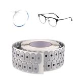 Hasefam 1000Pcs Optical Lens Blocking Pads Eyeglasses Edging Anti Slip Glasses Double-Sided Adhesive Sticker Tape for Auto Edger Lens Processing(Black 0.67x1.3inch)