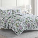 Martha Stewart Quilt Set, Cotton, Scret Garden Floral, King