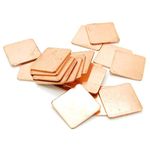 ART IFACT 20 Pieces of 15X15X1mm Copper Pad - Thermal Heatsink GPU CPU RAM Cooling Copper Shim (1mm Thickness)