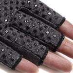 SyeJam Arthritis Gloves Fingerless- Rheumatoid Arthritis Compression Gloves for Pain Relief - Grip (S) 1 Pair