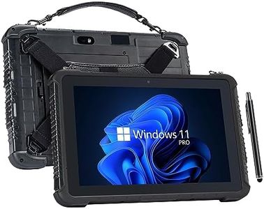 MUNBYN Rugged Tablet IRT08, 10.1 inch Windows Tablet, Windows 11 Pro, 8GB+128GB, Intel N5100,Sunlight Readable, 4G LTE GPS Heavy Duty Industrial Outdoor Work PC, BT5.1 Wi-Fi, 2Y Protection