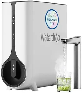 Waterdrop Reverse Osmosis System, Instant Hot Water Dispenser, 600 GPD, Reduce PFAS, Tankless, 2:1 Pure to Drain, Under Sink, TDS Reduction, Smart LED Faucet, Hot and Cold Water Dispenser Faucet