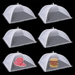 6 Pack Mesh Food Covers for Outdoors,17 Inch Large Pop-Up Mesh Food Covers Tent Umbrella Food Protector Covers Food Umbrella Food Covers Net for Outdoor Picnic,BBQ Keep Out Flies Bugs Mosquitoes