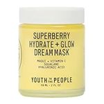 YTTP Hydrate + Glow Dream Overnight Face Mask - Brightening Skin Care Cream & Moisturizing Facial Mask with Hyaluronic Acid, Vitamin C & Squalane Oil for Even Skin Tone - Vegan Skincare (2oz)