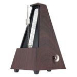 Sondery Classic Mechanical Metronome with Bell for Piano Guitar Drum Violin Saxophone All Instruments, Tempo Range 40-208bpm, Beats 02346, Brown Wood Grain ABS Case with Comfortable Click Sound