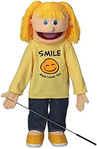 25" Smile Jesus Loves You, Peach Girl, Full Body, Christian Ministry Puppet