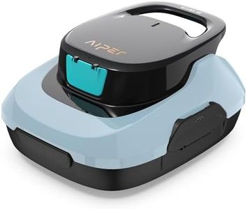 AIPER Cordless Automatic Cleaner, Pool Vacuum with Auto- Parking, Lightweight, Ideal for Above Ground Flat Pool up to 860 sq.ft.