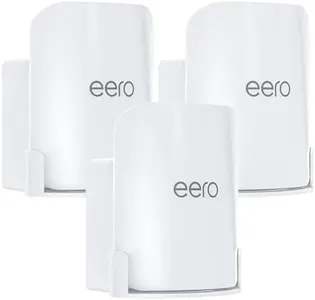 QUIDDITY eero Pro 7 Wall Mount Kit – Outlet & Wall Mount Bracket for Space Saving and Cable Management, Compatible with eero Pro 7 Tri-Band Mesh Wi-Fi 7 Router – White (3 Pack)