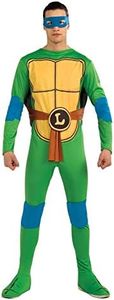 Nickelodeon Ninja Turtles Adult Leonardo and Accessories, Green, x-Large Costume