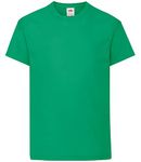 Fruit of the Loom Unisex Kids Original Crew Neck Short Sleeve T-Shirt, Green (Kelly Green), 9-11 Years (Manufacturer Size: 140)