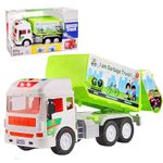 FunBlast Garbage Truck Toys for Kids, Pull Back Vehicles Toy Truck, Unbreakable Plastic Truck with Light and Sound Truck, Friction Power Toy Trucks 3+ Years Old Boys Girls, & Kids (Multicolor)