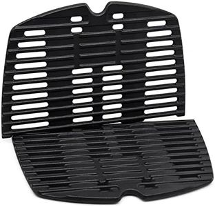 Criditpid 7644 7582 Cooking Grates for Weber Q100, Q1000, Q120, Q1200, Q140, Q1400, Cast Iron Grid Replacement Parts for Weber Baby Q, 516001, 516002, 50060001, 51010001, 51060001 Gas Grill, 2 Pack