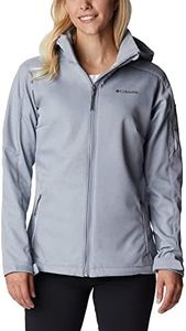 Columbia Cascade Ridge Softshell, Chaqueta De Softshell Cortavientos Mujer, Tradewinds Grey Heather, M