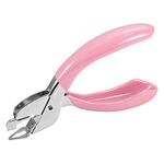 WIFUN Staple Removers, Heavy Duty Staple Pull Tool Family School Office Staple Remover Tool with Non-Slip Handle (Pink)