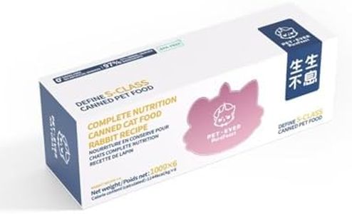 PET-EVER PureFeast Rabbit Recipe Wet Canned Cat Food, 97% Animal Ingredients, Grain-Free & BPA-Free Cat Wet Food, 3.5 Ounce Cans (Pack of 6)