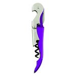 Truetap Metallic Purple Double Hinged Waiter's Corkscrew by True