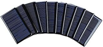 SUNYIMA 10Pcs 5V 60mA Epoxy Solar Panel Polycrystalline Solar Cells for Solar Battery Charger DIY Solar Syatem Kits 68mmx37mm / 2.67"x1.45" 5V Solar Cells