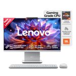 Lenovo Ideacentre AIO AMD Ryzen 5 7535HS 23.8" FHD IPS All-in-One Desktop(8GB RAM/512GB SSD/Win11/Microsoft 365 Basic + Office Home 2024/3Wx2 Speakers/5MP Camera/Wireless Keyboard & Mouse),F0HR009BIN