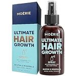 Moerie Ultimate Hair Growth Spray Designed to Strengthen & Stop Hair Loss - 100% Natural Serum for with over 100 Minerals, Vitamins & Amino acids - Fresh Scent - 5.07 Fl. Oz