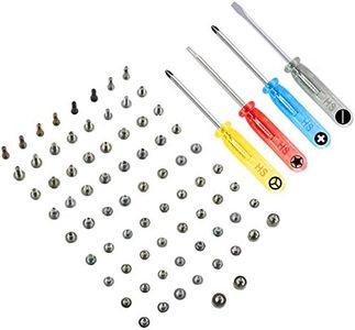 MMOBIEL Complete Full Screw Set Compatible with iPhone XR 6.1 Inch with 2 of Each Pentalobe Screw Color Incl. 4 Screwdrivers