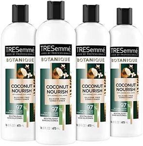 TRESemmé Conditioner Botanique Coconut Nourish 4 Count for Dry Hair And Damaged Hair 92% Natural Derived Ingredients with Professional Performance 16 oz