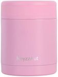 KeyzzAut Insulated Food Container 12oz Vacuum Insulated Food Jar Soup Thermos for Hot and Cold Food Kids Leak-Proof Stainless Steel Lunch Box Food Lunch Container (Pink)