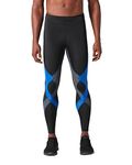 CW-X Conditioning Wear Men's Stabilyx High Performance Compression Sports Tights, Grey/Black, Small