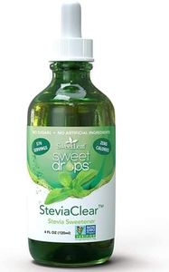 SweetLeaf Sweet Drops- Flavored Stevia Liquid Sweetener, Organic Stevia Extract, Zero Calorie, Gluten Free, Keto Friendly, Non GMO, Natural Flavor, Sugar Alternative- Stevia Clear, 4 Fl Oz (Pack of 1)