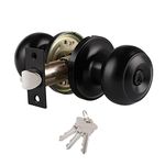 Probrico Cove Entrance Key Locker Stainless Steel Door Lock Set Exterior Door Konb Black