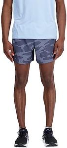 New Balance Men's Accelerate 5 Inch Short 22, Grey, Large