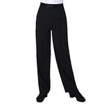 Libaobaoyo Kids Boys Latin Ballroom Dance Pants Elastic Waist Professional Jazz Modern Perfomance Costume Black