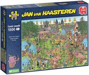 Jan Van Haasteren Robin Hood Festival - 1500 Piece Adults Puzzle & Comic Puzzle - Large Jigsaw Puzzle for Adults - 100% Recycled Cardboard Jigsaw, Fun Colourful Adult Puzzle - Dimensions 68 x 49cm