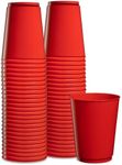 PLASTICPRO Disposable Plastic 10 ounce Tumblers Red, 100 Count