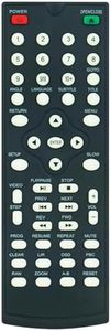 Replace Remote Control Work for Sylvania DVD Player SDVD6655-B SDVD6656