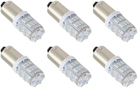 BlyilyB 6-Pack BA9S 3014 30SMD Blue LEDS BA9 BA9S 53 57 1895 1445 17053 64111 LED Bulbs Side Door Courtesy Lights Cargo Lights Gauge Lights