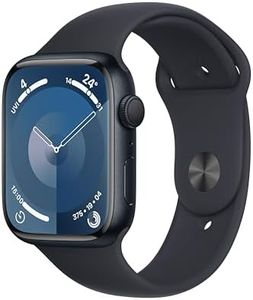 Apple Watch Series 9 [GPS 45-mm] Smartwatch with Aluminum Case with Midnight Sport Band M/L