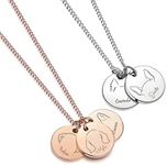 Engraved Dog Breed Necklace, Cute D