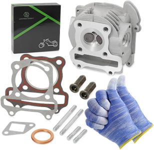 LK 47mm Cylinder Head GY6 49cc 50cc to 100cc Scooter Engine,69mm Cylinder Head Assy with Valves Set for 139QMB 139QMA Chinese Moped ATV Go Kart Quad,Powersports Engine Kit,Non EGR Type