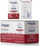 HAND SANITIZING WIPES- 100ct - Individually Packed Premium Hand Sanitizing Wipes for Travel, Home, Office, School, etc. Fragrance Free with Moisturizer - Manufactured in USA