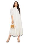 Styli Women's Cotton Shirt Midi Casual Dress (7004027536_White