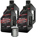 MaximaHiflofiltro VTEOCK17 Full Synthetic Engine Oil Change Kit for Harley Davidson Evolution V-Twin