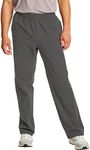 Hanes Essentials Sweatpants, Men’s Cotton Jersey Pants with Pockets, 33”, Charcoal Heather, 3X-Large