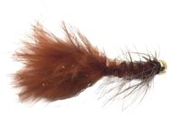 Wooly Bugger Fly Fishing Flies for Trout and Other Freshwater Fish - One Dozen Wet Flies in Various Patterns/Colors (2, Brown)