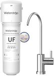 Waterdrop 10UBW-UF 0.01 μm Ultra Filtration Under Sink Water Filter System for Baçtёria Reduction, Reduces Lead, Chlorine, Bad Taste & Odor, 8K Gallons, with Dedicated Faucet, USA Tech