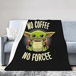 Baby Yoda Throw Blanket Flannel Blankets Ultra-Soft Micro Fleece Blanket Lightweight Cozy Bed Blanket Quilt Home Decor Gifts Blankets for Bed Couch Sofa