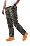 BACKBONE Mens Fashion Bright Camouflage Cargo Pants Military Combat Style BDU Pants (S, Woodland Digital Camo)