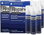 Regaine For Men Extra Strength Foam - Scientifically Proven To Help Stop Hereditary Hair Loss - Minoxidil Foam for Hair Regrowth - (3 x 73ml) (Pack of 2), Packaging May Vary