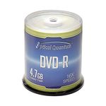 Optical Quantum DVD-R 4.7GB 16x Logo Top Media Disc – 100pk Cake Box (FFP) OQDMR16LT-BX, 100 Discs