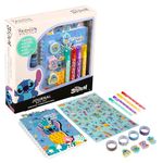 Fashion Angels Disney Stitch Journal Gift Set - Includes Journal, 4 Gel Pens, 100+ Stitch Stickers, 4 Erasers, and 4 Rolls of Tape - Weird But Cute - Disney Stitch Stationery Set - Ages 6 and Up